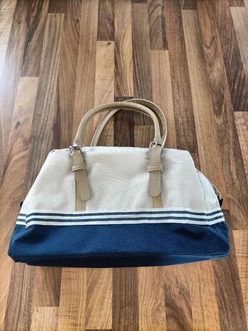 Sac beige et marine neuf