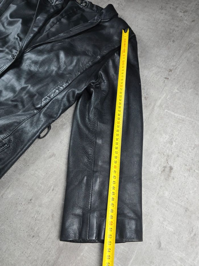 Veste cuir vintage noir homme taille 42 bon état - photo numéro 16