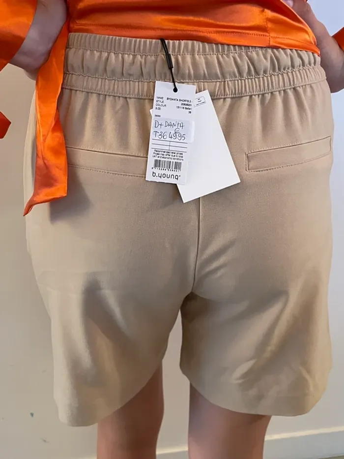 Bermuda beige B.Young 36 neuf - photo numéro 5