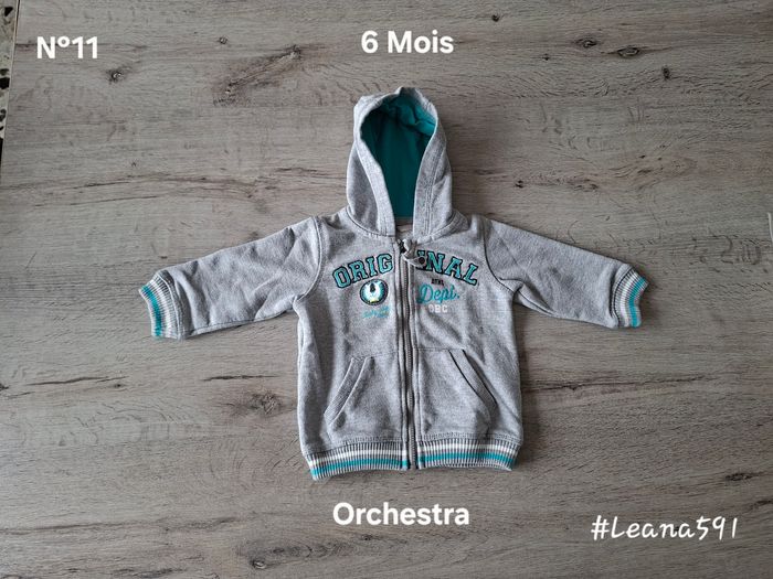 🌷N°11🌷Veste à capuche - Orchestra - 6 Mois🌷
