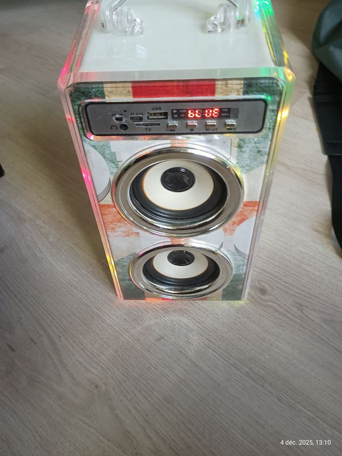 Enceinte bluetooth lumineuse