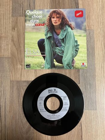 Vinyle 45 tours-Elsa-Quelque chose dans mon cœur 