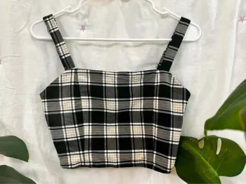 Plaid Gingham Cami Tank Top