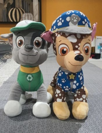 Lot de 2 peluches Pat patrouille
