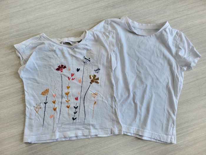 Lot de 2 tee-shirts fille 4 ans