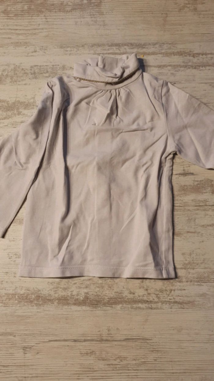 Lot de tee-shirts col roulé 12 mois - photo numéro 3