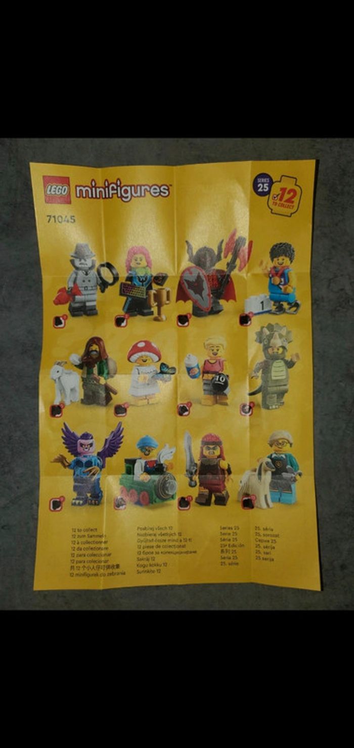 Lego lot figurines série 25 .