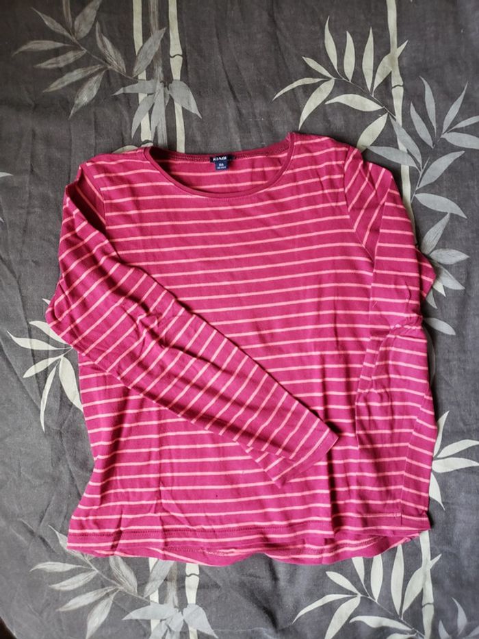 Lot de 2 t-shirts Kiabi manches longues taille 10 ans - photo numéro 3