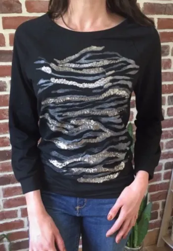 Sweat léger à sequins Cache cache taille 38