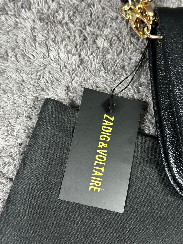 Sac zadig&voltaire noir et dorée en cuir - photo numéro 6
