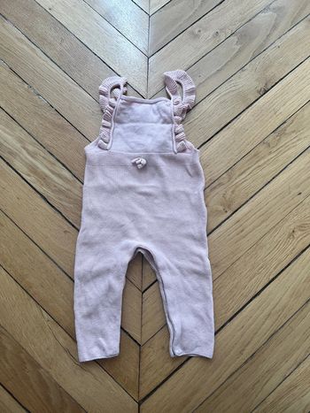 Salopette rose fille 12mois