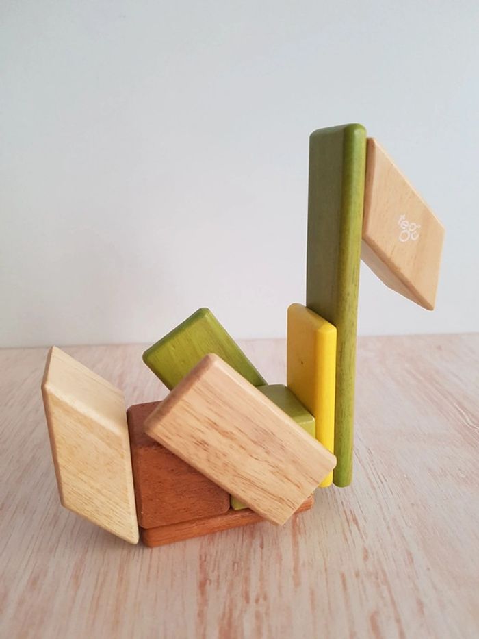 Jeu de construction magnétique en bois Tegu - photo numéro 8