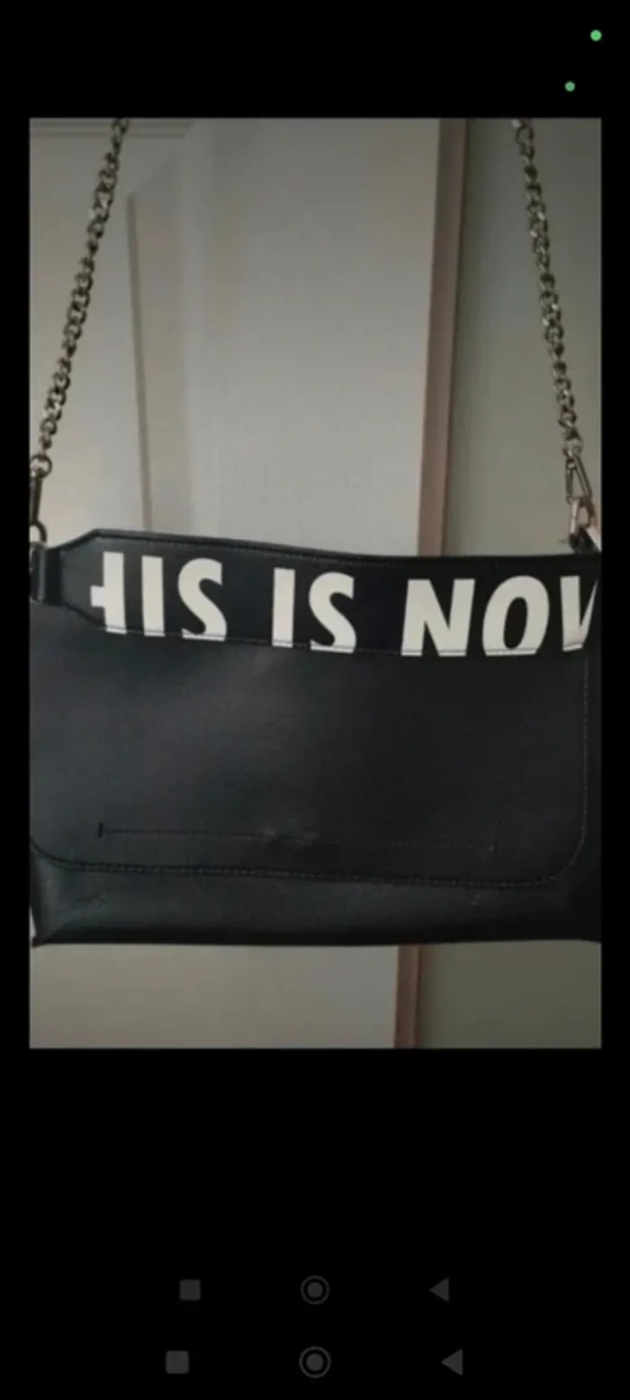 Sac à main noir zara