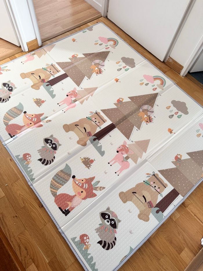 Tapis bébé pliable et réversible , tapis de jeu enfant - photo numéro 2
