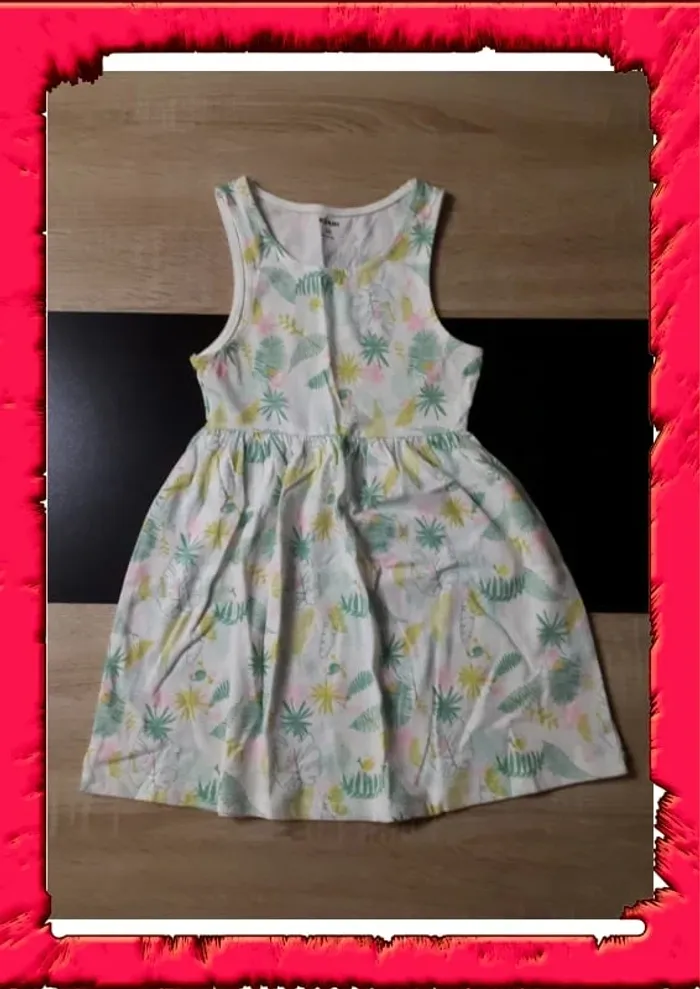 Jolie robe fleuris 5 ans