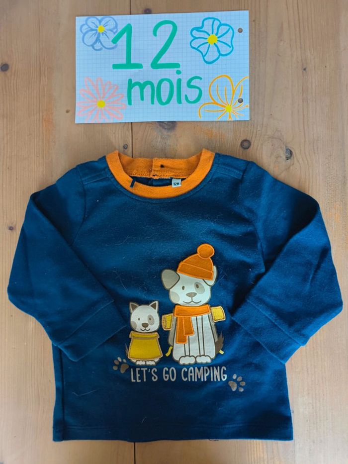 T-shirt manches longues 12 mois