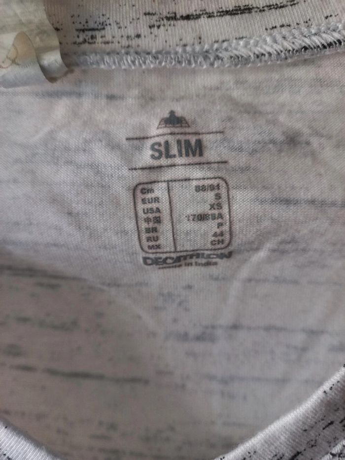 Tee-shirt gris moucheté - photo numéro 3