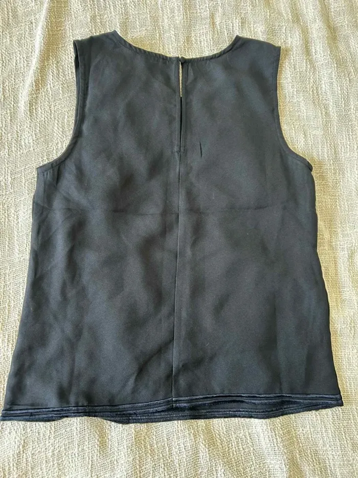 Débardeur noir brodé Marque On You - Taille S - photo numéro 2