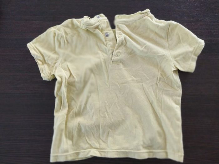 T-shirt été manche courte DPAM 12 mois vert pomme - photo numéro 2