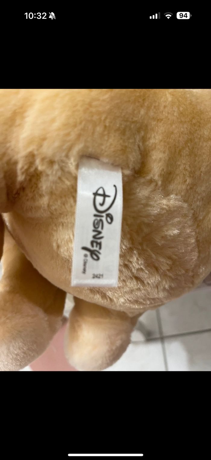 Peluche Disney la belle et le clochard - photo numéro 4