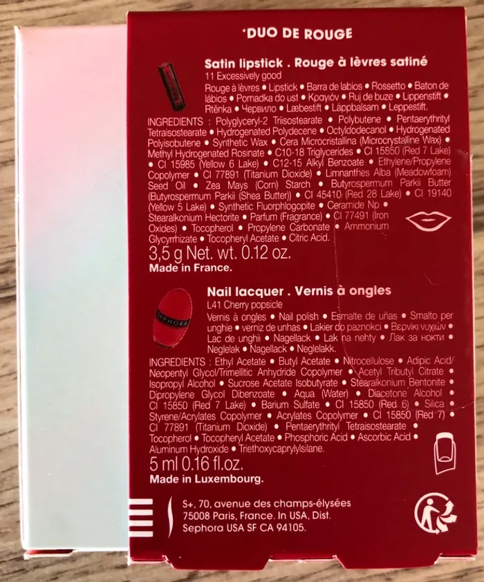 Coffret rouge à lèvres & vernis - Sephora - photo numéro 6