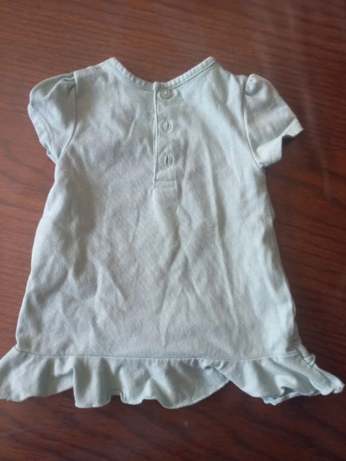 Robe verte fleurie 6 mois - photo numéro 2