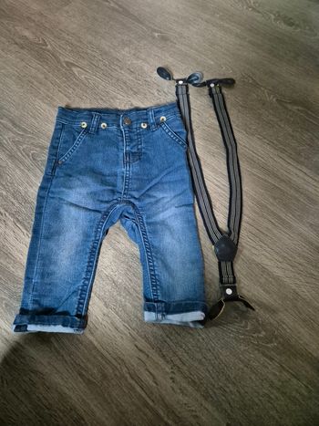 Jean avec sangles