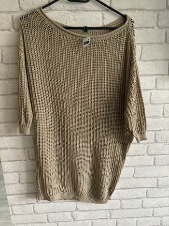 Pull ajouré manche courte Benetton taille XS