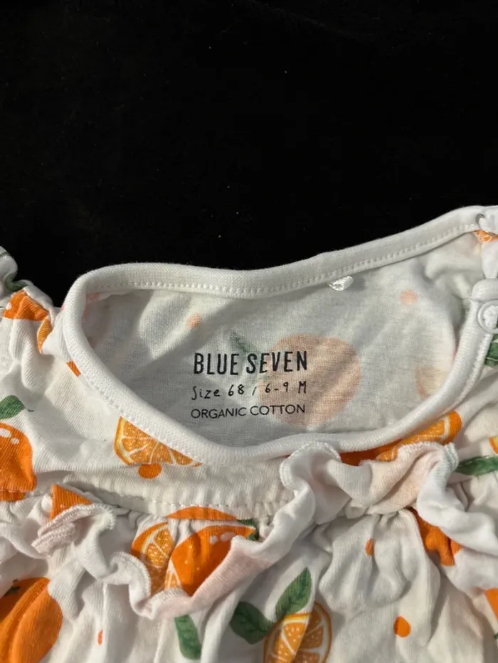 Robe orange bébé fille 6/9 mois - photo numéro 3