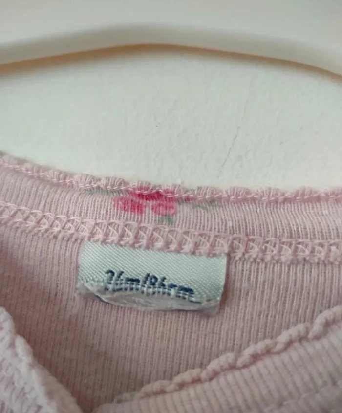 (c) Pyjama fleurs roses Petit Bateau 24m - photo numéro 3