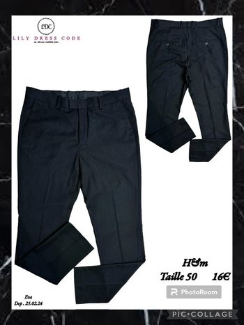 🖤 Pantalon noir classique h&m – Taille 50 SOLDÉ -20% 🖤