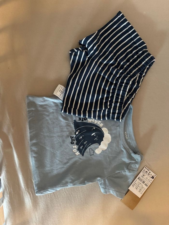 T shirt + short Kiabi neuf
