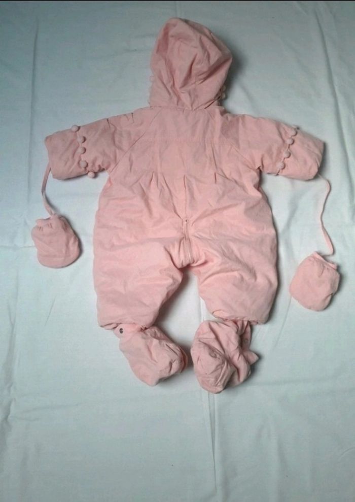 💖 Magnifique combinaison pilote rose en excellent état  bébé fille 3 mois clayeux - photo numéro 9