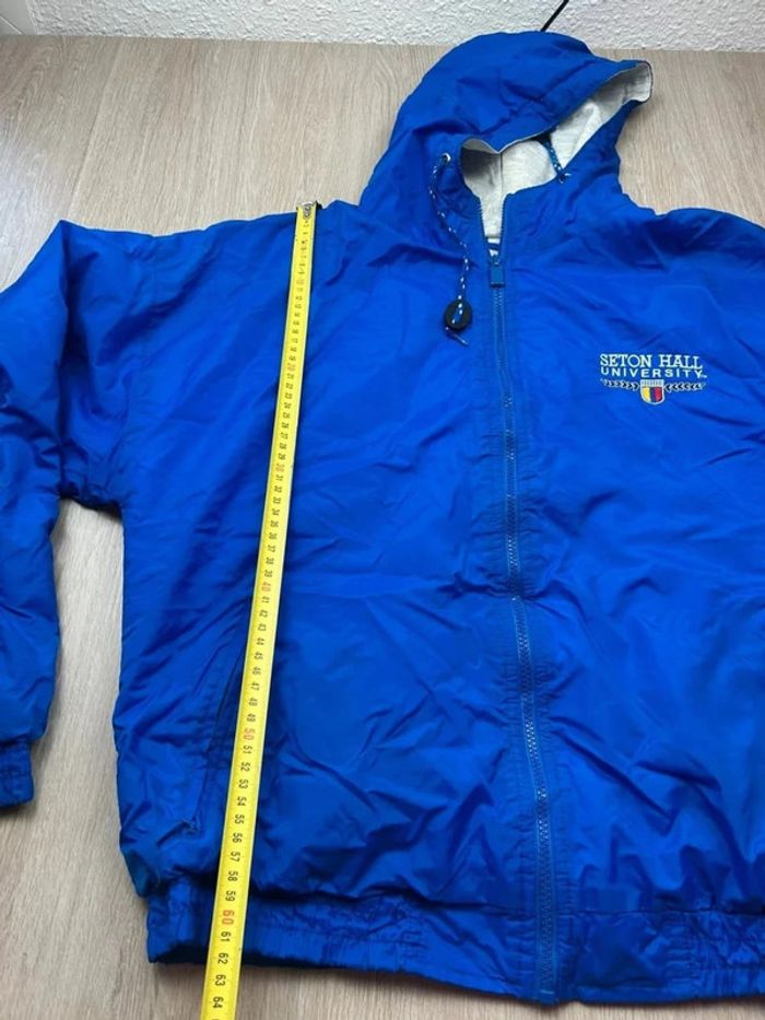 Veste Vintage Windbreaker Seton Hall University Bleu GEAR Taille M - photo numéro 10