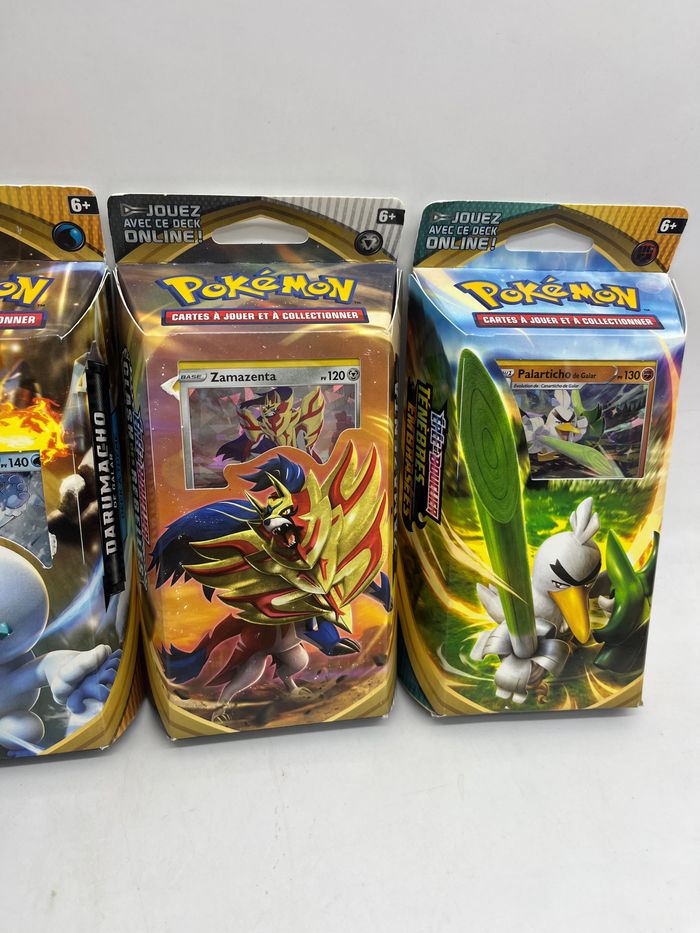 Lot de 4 deck Pokémon neuf avec 60 cartes chacun Épée et bouclier tenebre embrassées clash des rebelles EB02 et EB03 Neuf - photo numéro 4