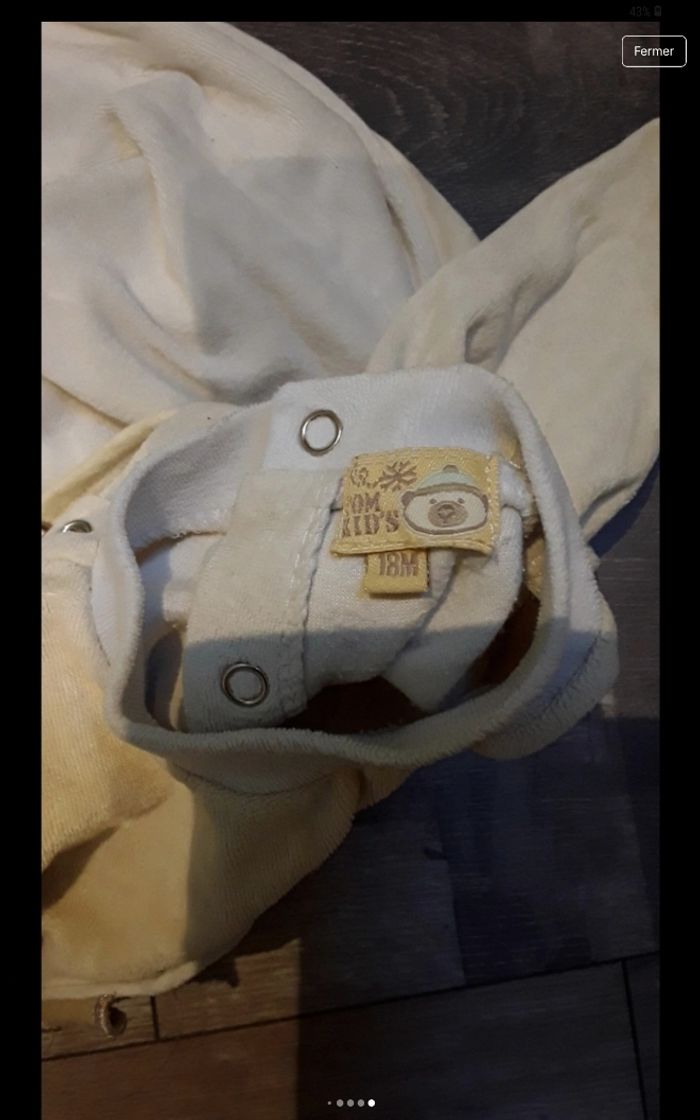 Grenouillere crème - photo numéro 6