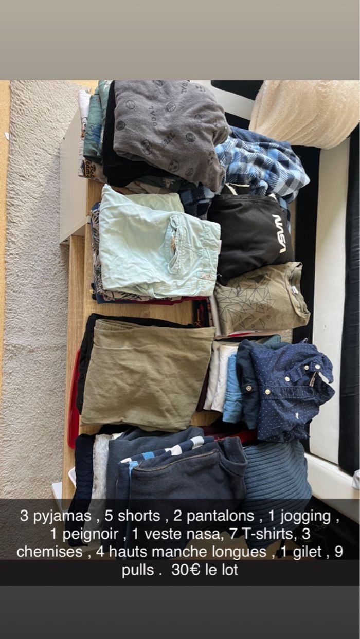 Lot garçons 12 ans