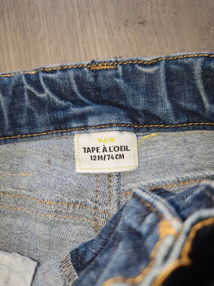 Pantalon jeans slim 12mois - photo numéro 2