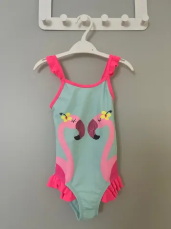 Maillot de bain 1 pièce flamant rose taille 2 / 3 ans