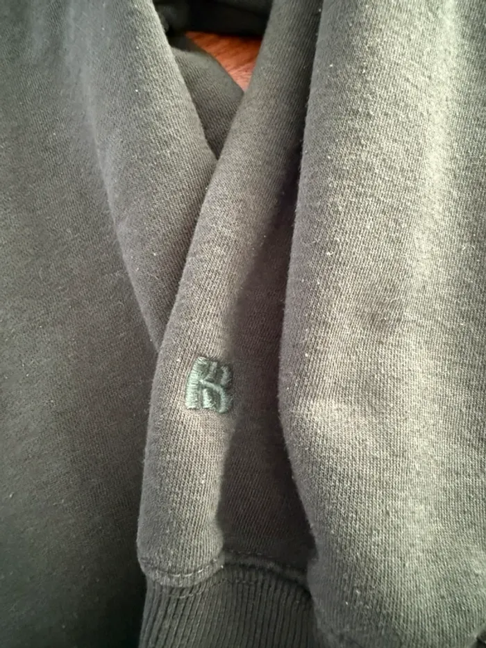 Sweat-shirt molletonné Pull&Bear vert - photo numéro 2