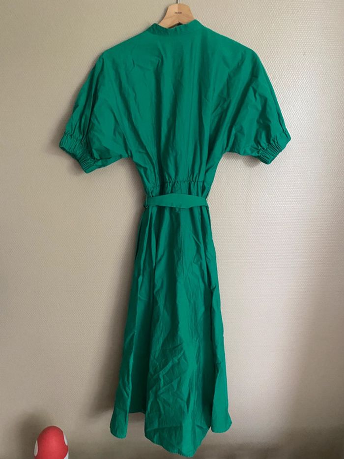 Robe mi longue verte Zara - photo numéro 2