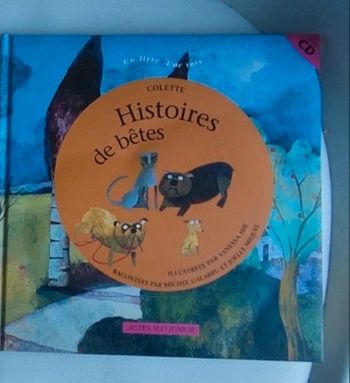 Livre CD Colette histoire de bêtes