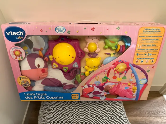 Vtech - Tapis d’éveil : Lumi tapis des p'tits copains rose - 0 à 36 mois