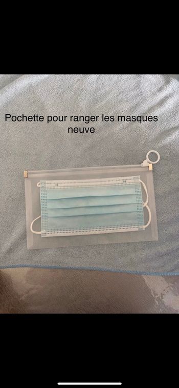 Pochette pour ranger les masques pochettes