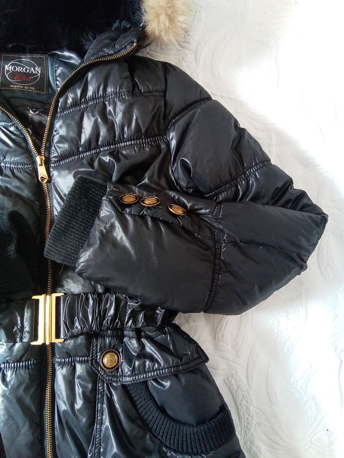 Doudoune mi-longue noire avec capuche Morgan taille 36 - photo numéro 8