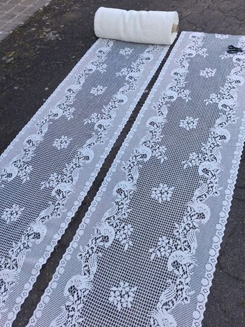 Véritable guipure 2x60cm sur 2m de longueur 