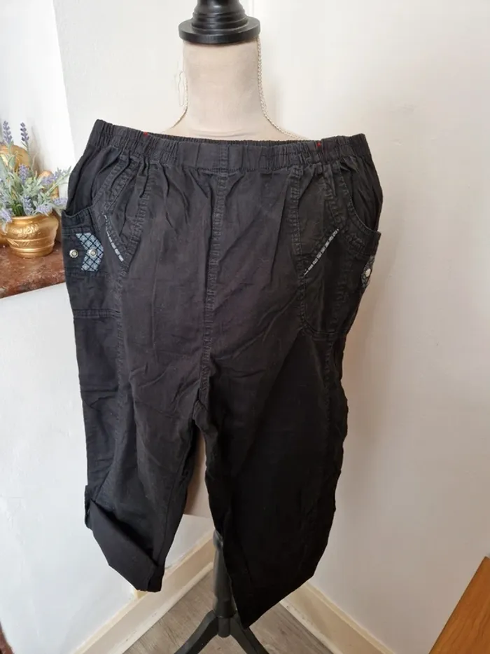 Pantacourt jegging noir taille 46 - photo numéro 5