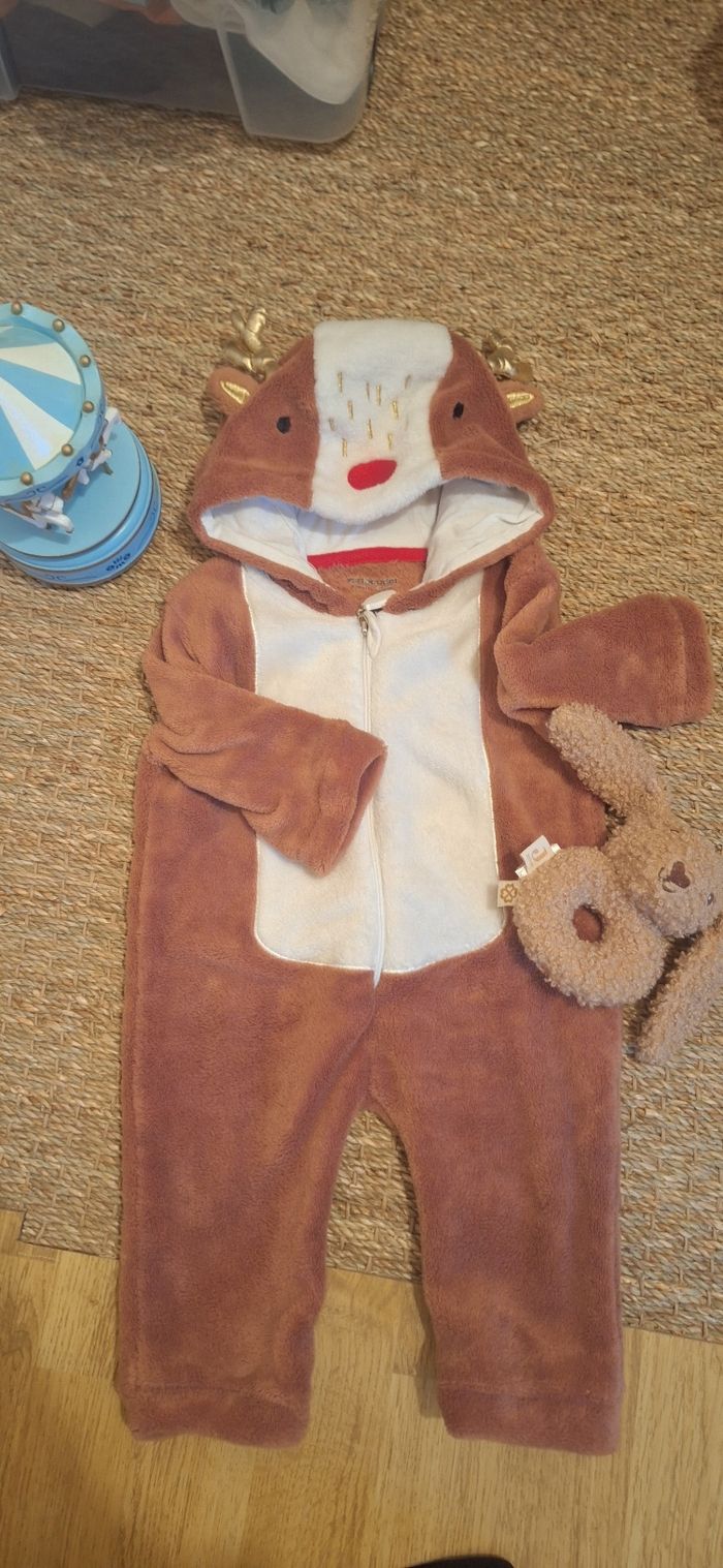 Combi Renne de Noël 6 mois - photo numéro 3