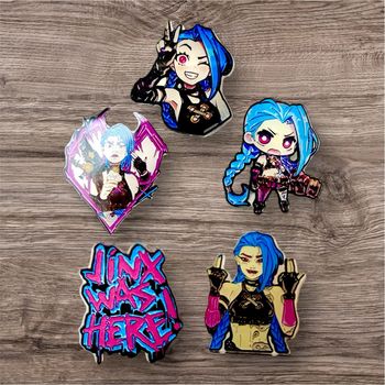Lot de 5 broches « Jinx de Arcane » neuf 