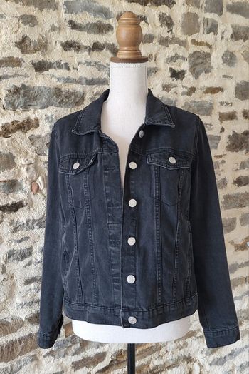 Veste en jean noire Gémo Taille M ou 38 40